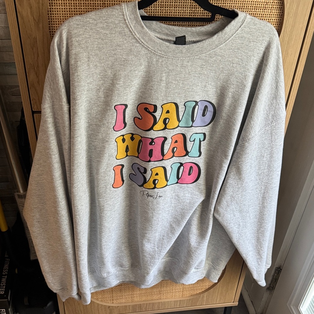 Gray Graphic Sweatshirt
